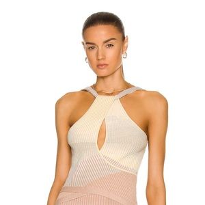 Jonathon Simkhai NEW WITH TAGS Marla Striped Twist Top